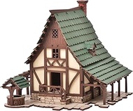 Peasant Dwelling-Architectural Wooden Model Kit - Medieval Europe - 3D Puzzle - 28 mm Scale- Do It Y