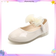 [READY STOCK] 1-7y Princess Sweet Black White Glossy Soft Comfortable Dinner Outing Cover Shoe (size
