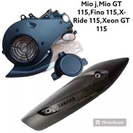 Standard Fan Cap cover+Standard Exhaust Shield cover Mio J.Mio GT 115.soul GT 115.X-Ride 115.fino115