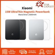 Xiaomi 15W UltraThin Magnetic Powerbank 5000mAh (Black/Silver) | Original New Set
