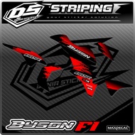 03 YAMAHA BYSON FI MOTORCYCLE STRIPING STICKER SIMPLE CUSTOM VARIATION