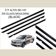 Toyota Altis 08-14Y ZZE142 Door Glass Moulding(Black)(1Car 4pcs to choose)