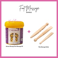 Foot Massage Bundle - Foot Massage Oil + Thai Massage Stick