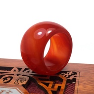 Natural Red Agate Ring Natural Red Agate Wrench Red Agate Chalcedony Ring Chalcedony Agate Ring