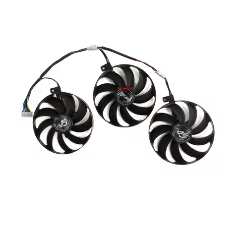 3Pcs/Set,T129215SU,PLD09210S12H,FDC10H12S9-C,Video Fan,For ASUS ROG STRIX RX 5700,RTX 2080Ti RTX 208