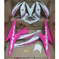 Coverset NVX 155/AEROX V1 Coverset HLD Custom Design Pink /White 067