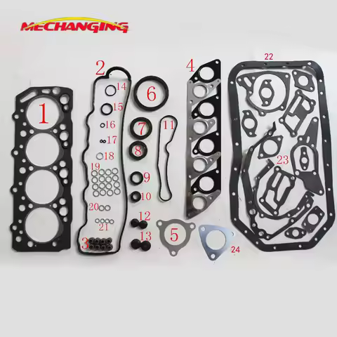 For HYUNDAI GALLOPER 2.5 D4BH 4D56T D4BX D4BF D4BA Engine Rebuilding Kits Full Set Auto Parts Engine