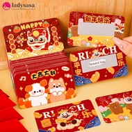 Ladysasa 10Pcs 2025 New Year Reward Scratch Card Film Coated Stickers Scratch Off Labels Snake Year 