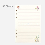 Color Page A5 Binder Sheets 6 Hole Binder Paper Refill A6 Diary On Rings Weekly/Monthly/Daily Planne