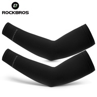 【In stock】ROCKBROS Sleeves Outdoor Sport Cooling Arm Sleeves Cover Cycling UV Sun Protection 1pair LEMP