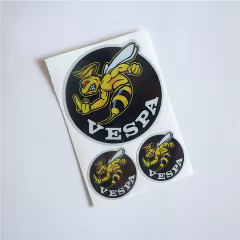 Vinyl Bee Honeybee Motorcycle Helmet Sticker Reflective Motocross Racing Decals Motorbike For Piaggi