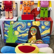 Ins Light Lukisan Mewah Lucu Van Gogh Malam Berbintang Mona Lisa Lukisan Ruang Tamu Latar Belakang S