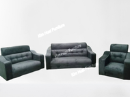 Kim Huat Furniture Velvet Sofa Set High Quality Sofa 1 Seater 2 Seater 3 Seater 1+2+3 Seater Sofa Ba