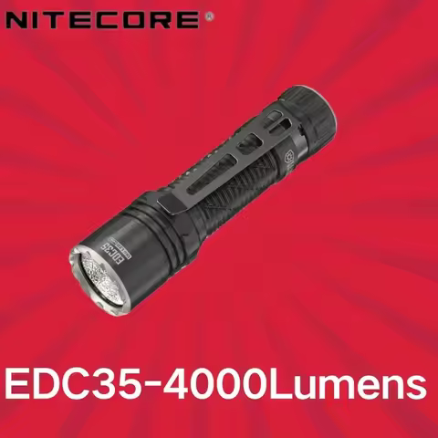NITECORE EDC35 5000 lumen Rechargeable EDC Flashlight with illumination distance of 550 meters Built