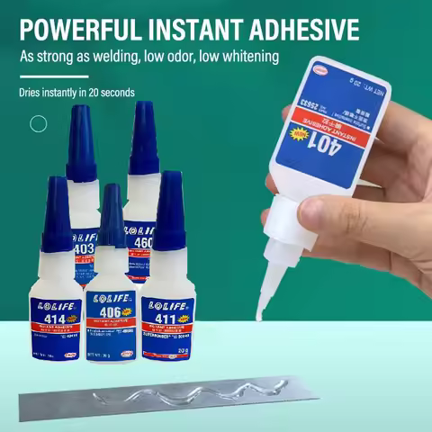 Instant Adhesive 401 406 495 411 414 416 Super Glue Colorless High Performance Temp Resistant All Pu