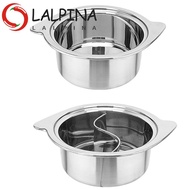 LALPINA Cooking Boiling Pot, One Person Stainless Steel Stock Pot with Lid, Pan Multi Purpose Cookwa