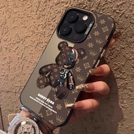 Luxury Retro Robot Bear Matte Phone Case For Xiaomi 17T Pro POCO C81 C81X X8 Pro Max F9 Pro Ultra 4G