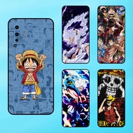 Vivo X50 phone case with black border Luffy One Piece