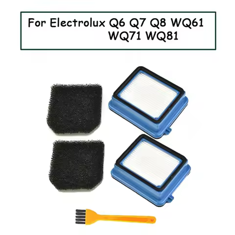 Replacement Filter Set for Electrolux Q6 Q7 Q8 WQ61 WQ71 WQ81 Vacuum Cleaner Washable Pre Motor And 