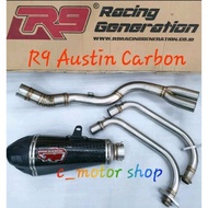 Knalpot R9 Austin Titanium Carbon Cbr 250rr New R25 R 25 Mt Ninja 250f
