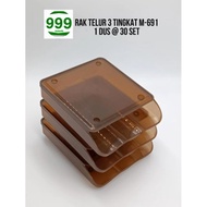 3-tier egg storage rack • Stackable egg rack