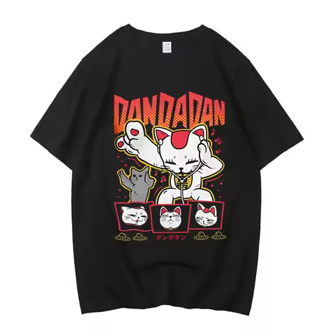 Dandadan Okarun T-shirt Women Japanese Anime T Shirt Cartoon High Quality Cotton Top Unisex Tee Men 