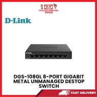 DGS-108GL 8-PORT GIGABIT METAL UNMANAGED DESTOP SWITCH