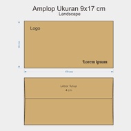 DL Custom Landscape Envelope Size 17x9 cm