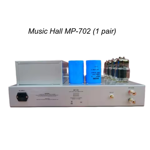 Music Hall MP-702 6C33C OTL 100W Split Single Channel Electronic Tube Rear Stage Amplifier