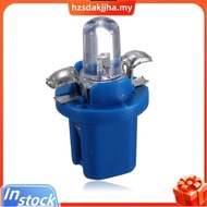 10Pcs LED Bulb Meter Dash B8-5D T5 Lamp with Holder Blue Tuning Auto Car Light