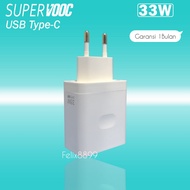 Charger Casan Oppo Original 33 Watt Super Vooc USB Type C