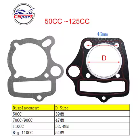 39MM 47MM 52.4MM 54MM PISTON GASKET For HONDA CRF50 XR50 Z50 JH50 C50 C70 C90 C110 50CC 70CC 90CC 11