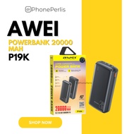 AWEI POWERBANK 20000MAH P19K POWERBANK MURAH POWERBANK LAJU POWERBANK HITAM WEI POWERBANK POWERBANK 