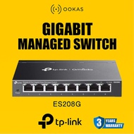 TP-Link Omada ES-Series ES208G / ES205G (5-Port/8-Port) | Smart Gigabit Switch | VLAN | Metal Body |