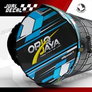 Stiker Sangkar Tebok Murai ORIQ JAYA Custom Decal Tebok Kandang Burung Kacer Anis Variasi