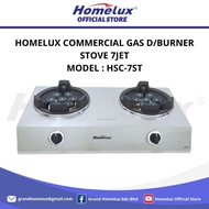 HOMELUX COMMERCIAL GAS D/BURNER STOVE 7JET HSC-7ST