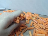 塑膠壁虎 膨脹螺絲套 30入膨脹管膨脹套 6*21mm壁栓 PVC套 木工五金水電系統櫃五金材料