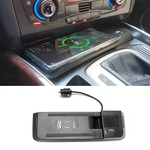 15W Car wireless charger mobile phone charger charger charging holder for Audi A4 B8 B9 A4 Allroad Q