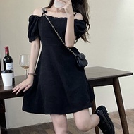 New Women Vogue Off Shoulder Dress Lady Kawaii Bowknot Holiday Casual Dress Female Gentle Cutecore E