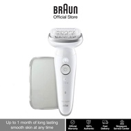 Braun Silk Epil 9 SES 9011 Epilator Pivot Head Hair Removal for Women Wet & Dry White