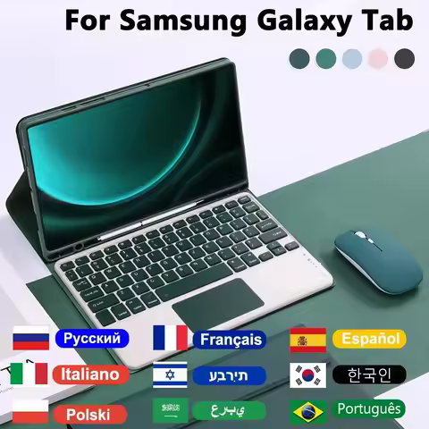 Case Keyboard For Samsung Galaxy Tab,For Samsung Tab S10 Lite,S10 FE,S9 FE 10.9",A9 Plus S7 S8 S9 S1