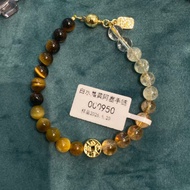 (HF)White Crystal Yellow Aso Bracelet