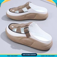 H&K STORE - DOWN SIZE WEDGES SANDALS NEWEST SLIP-ONWanita LIGHT SYNTHETICELEGAN CK 555