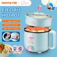 【Doraemon】Multifunctional Electric Cooker Co-branded Joyoung Small Hot Pot 1-2 People Noodle Pot Household Cooking Pot