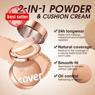 O.two.o 2-in-1 Powder Air Cushion Cream Waterproof Makeup Lasting Waterproof Long Concealer S0z8