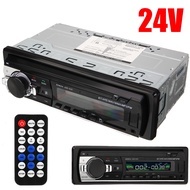 JSD-520 24V Digital Car MP3 Player 60Wx4 FM Radio Stereo Audio USB/SD Support Bluetooth-compatible MP3/WMA Volume Control Clock