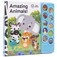 [sgstock] Baby Einstein - Amazing Animals 10-Button Sound Book - PI Kids (Play-A-Sound) - [Board boo