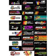 33 PCS CCTV STICKERS, SWALLOWING TRUCK STICKERS, SODEKERS, CCTV STICKERS, SWALLOWING TRUCK STICKERS