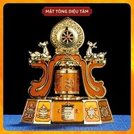 Kinh Luân Tây Tạng - bánh xe cầu nguyện Om Mani Padme Hum trang trí để bàn xoay để trên xe ô tô mang