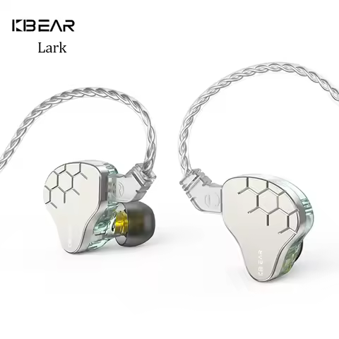 KBEAR Lark Hybrid 1DD+1BA Driver KS1 Headset HiFI Earphone Cable Headphone Music Sport In Ear Monito